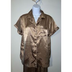 Women’s Cabernet Gold Pajamas Set Top & Bottom PS